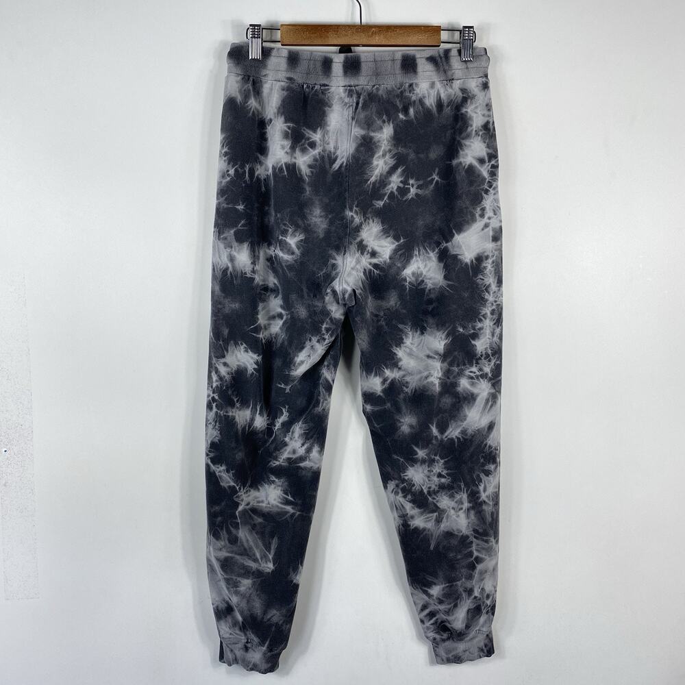 Jane & Delancey Jogger Pants Medium Gray Tie Dye Pull On Drawstring Cotton - Picture 2 of 6